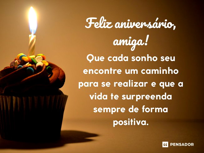 mensagem de aniversario para amiga querida