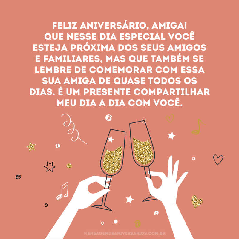 mensagem de aniversario para amiga de infancia
