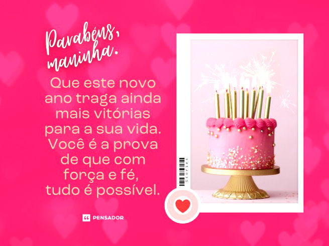 mensagem de aniversário para irmã