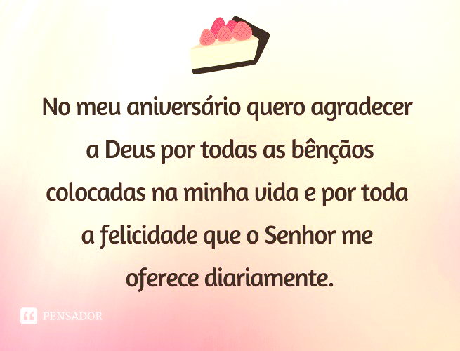 agradecimento de aniversário para mim