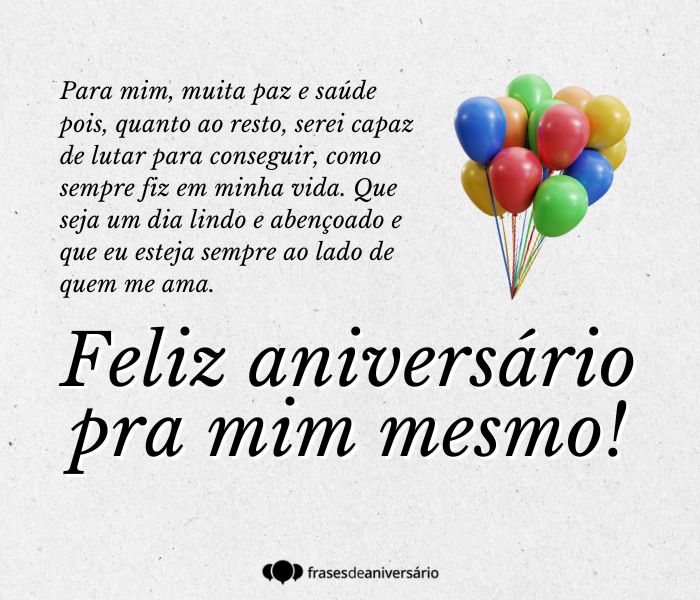meu aniversário frases