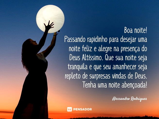 mensagem de boa noite