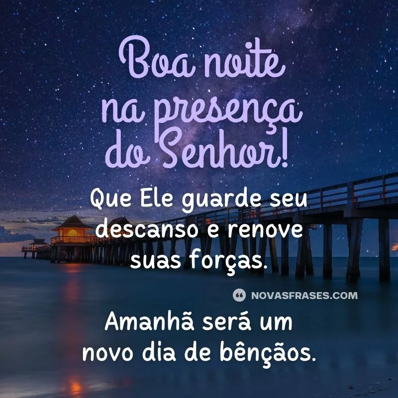 Mensagens de boa noite com imagens para WhatsApp