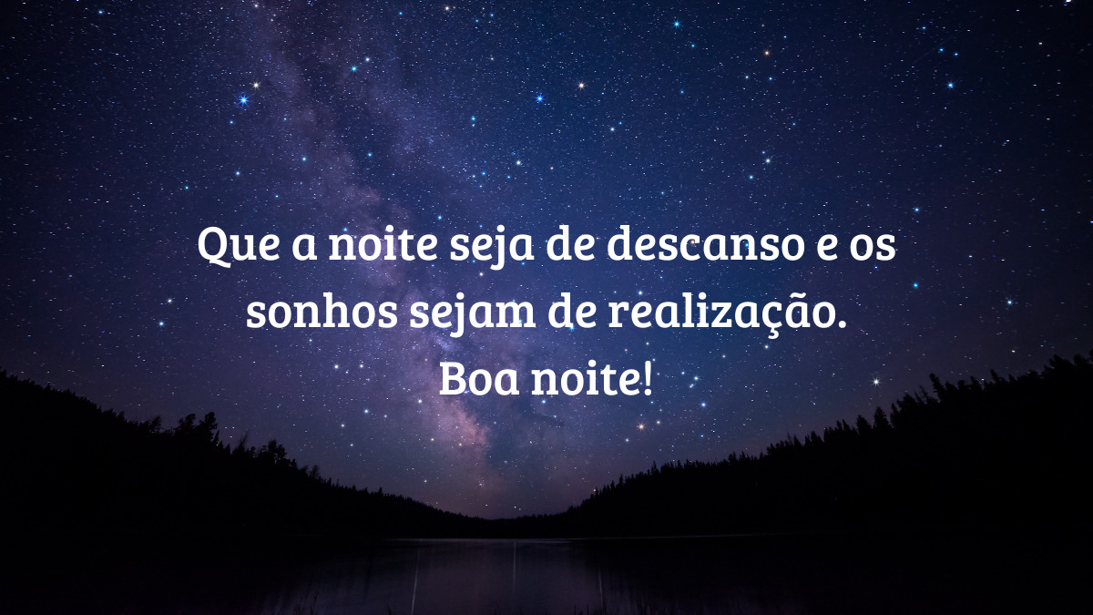 mensagem de boa noite