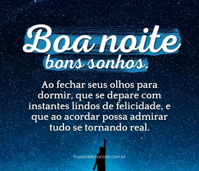 Frases de boa noite para acalmar a mente e ter bons sonhos