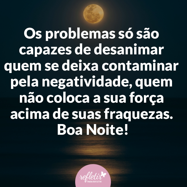 mensagem de boa noite com sabedoria