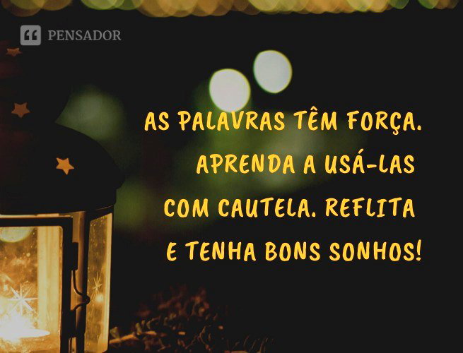 mensagens de boa noite para acalmar a mente