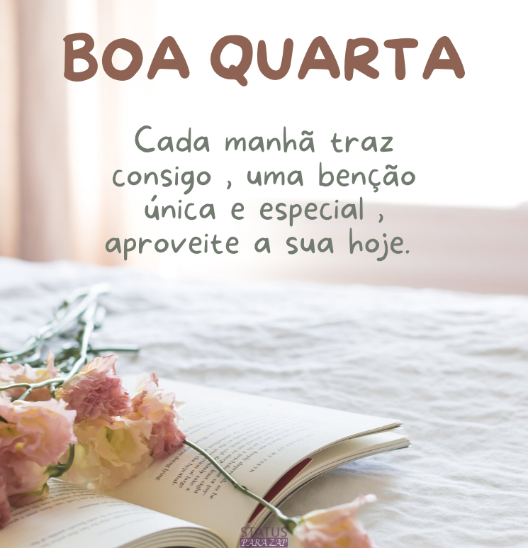 bom dia quarta-feira