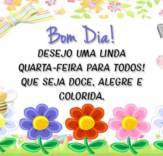 desejos de boa quarta-feira