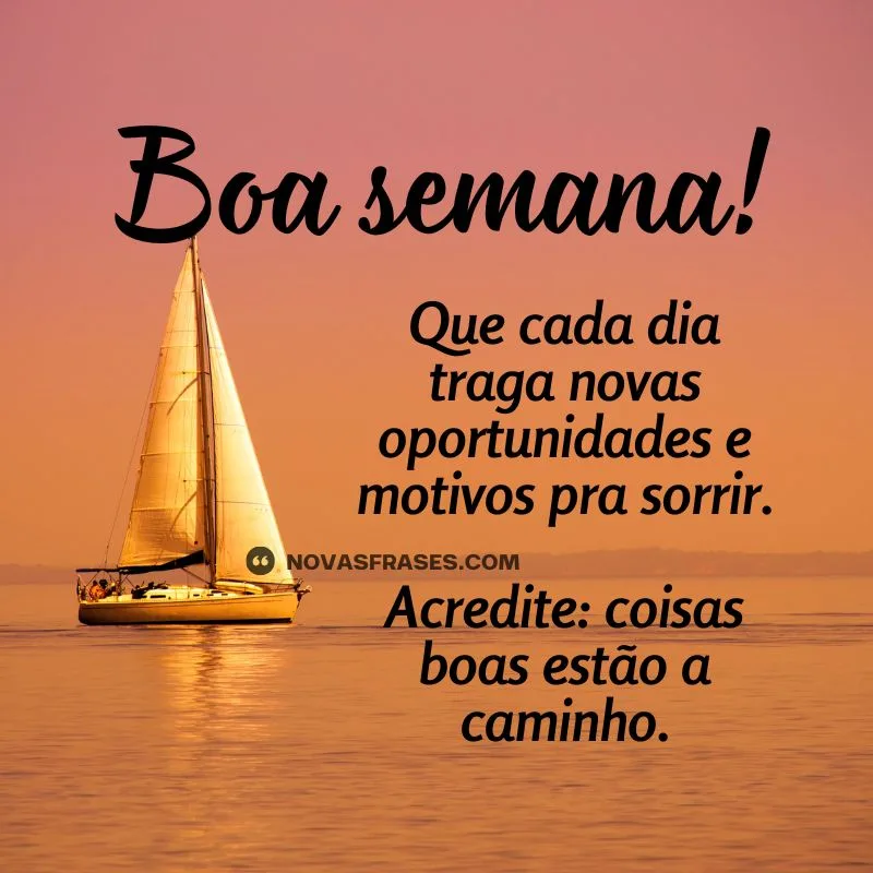 mensagem de bom início de semana