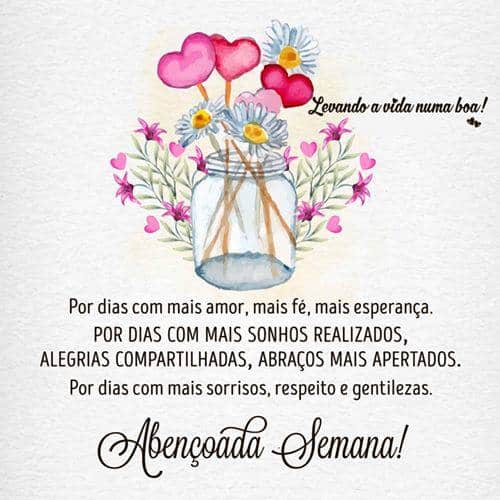 mensagens de boa semana para trabalho