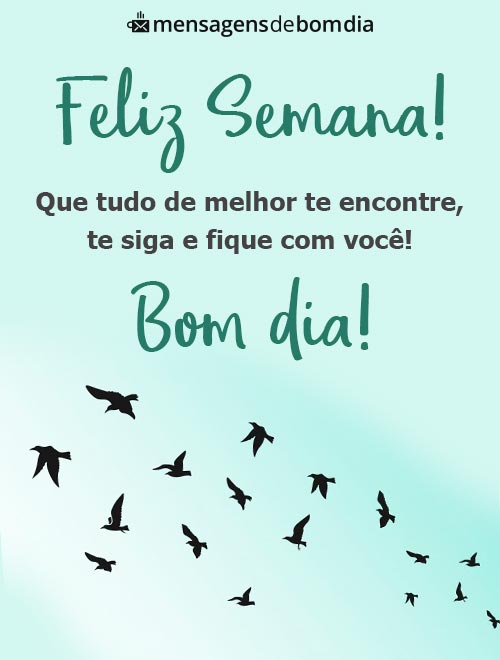 mensagens de fé para a semana