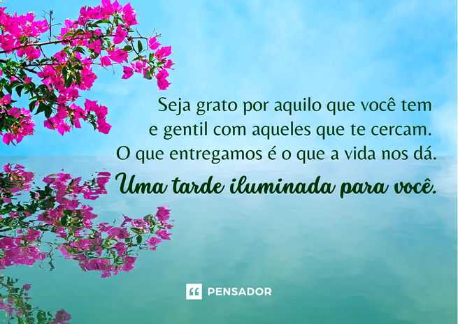 mensagem de boa tarde