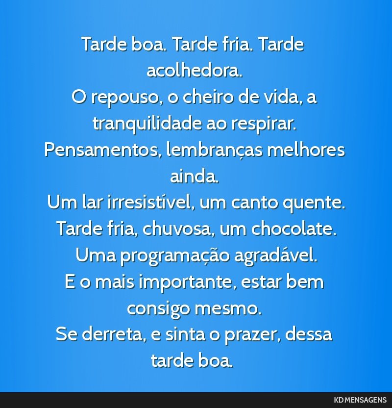 mensagem de boa tarde