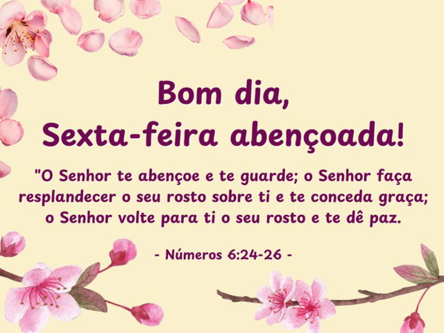 reflexão sexta-feira abençoada