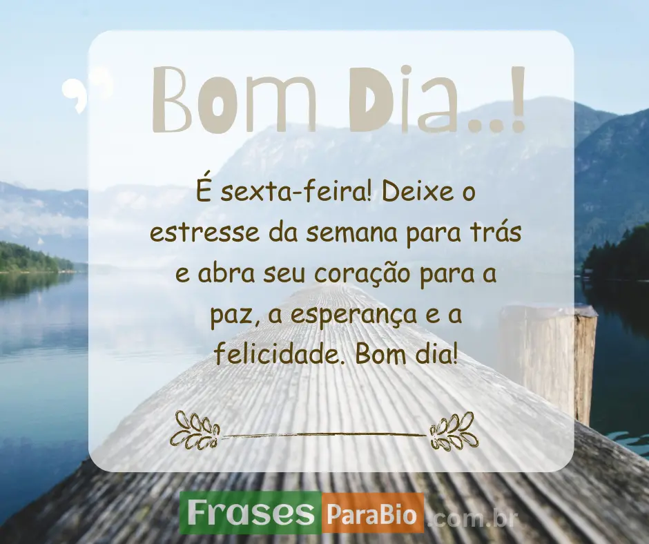 sexta-feira abençoada por Deus