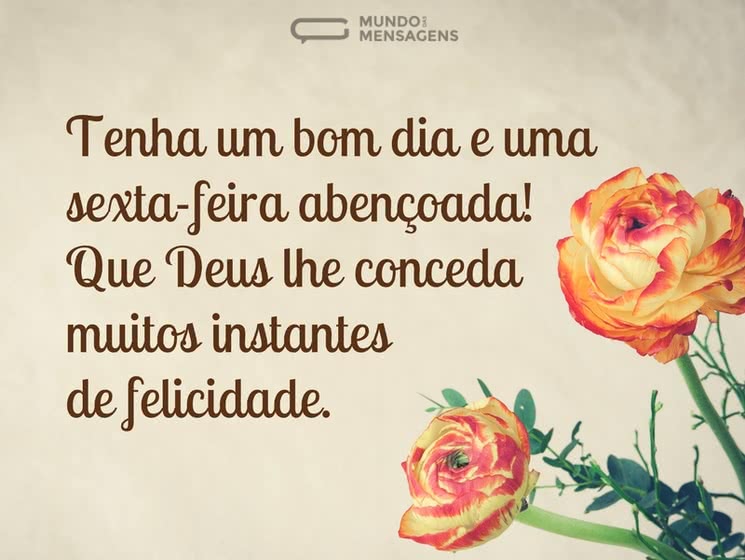 reflexão sexta-feira abençoada