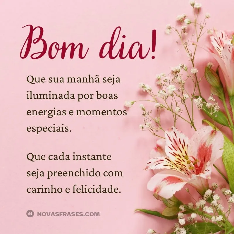 como criar mensagem de bom dia especial para mãe