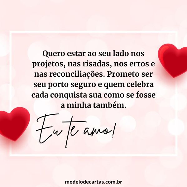 mensagem de declaração de amor