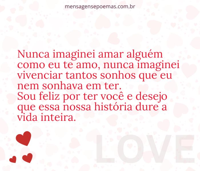 declaração de amor para ele vs para ela