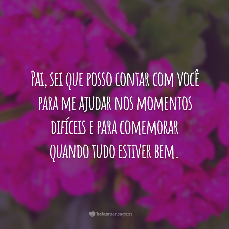 homenagem filha para pai