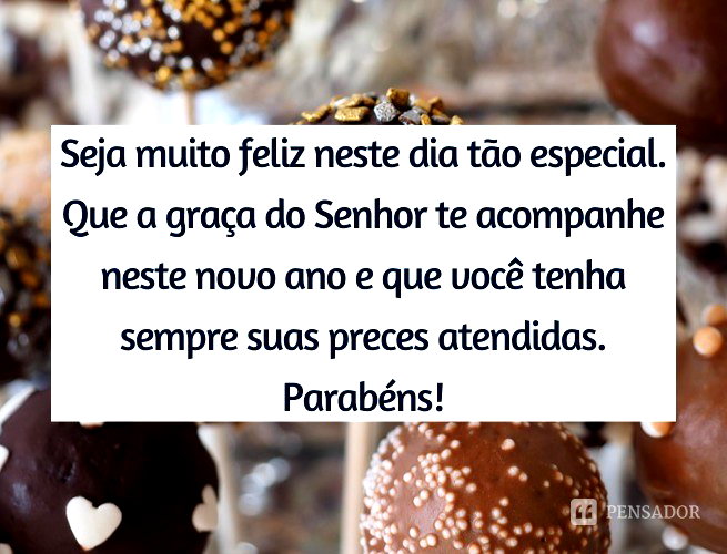 mensagem de parabéns para uma pessoa especial