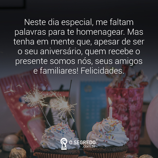 mensagem de parabéns para uma pessoa especial