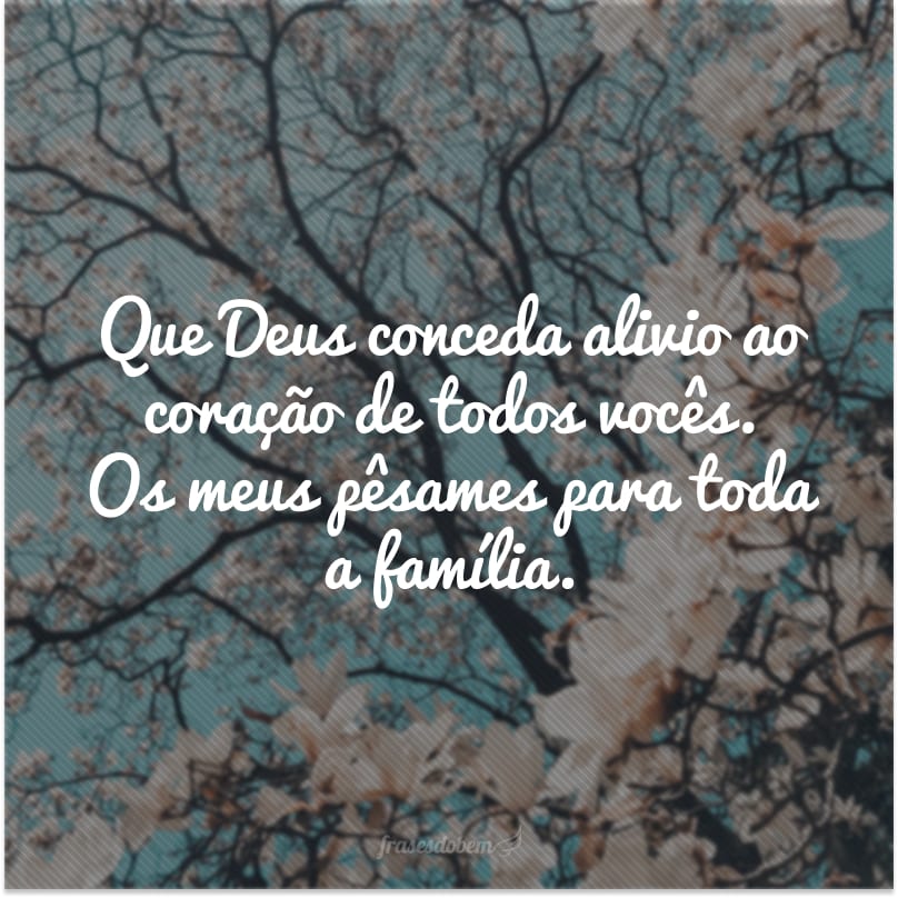 cartão de pêsames