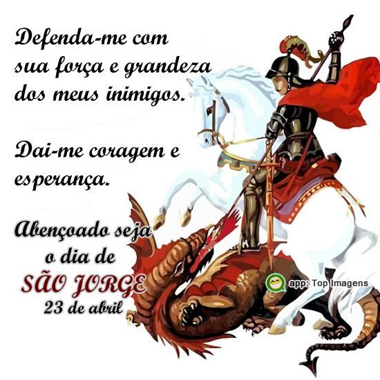 mensagens de são jorge para coragem
