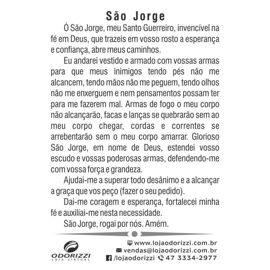 mensagens para o dia 23 de abril são jorge