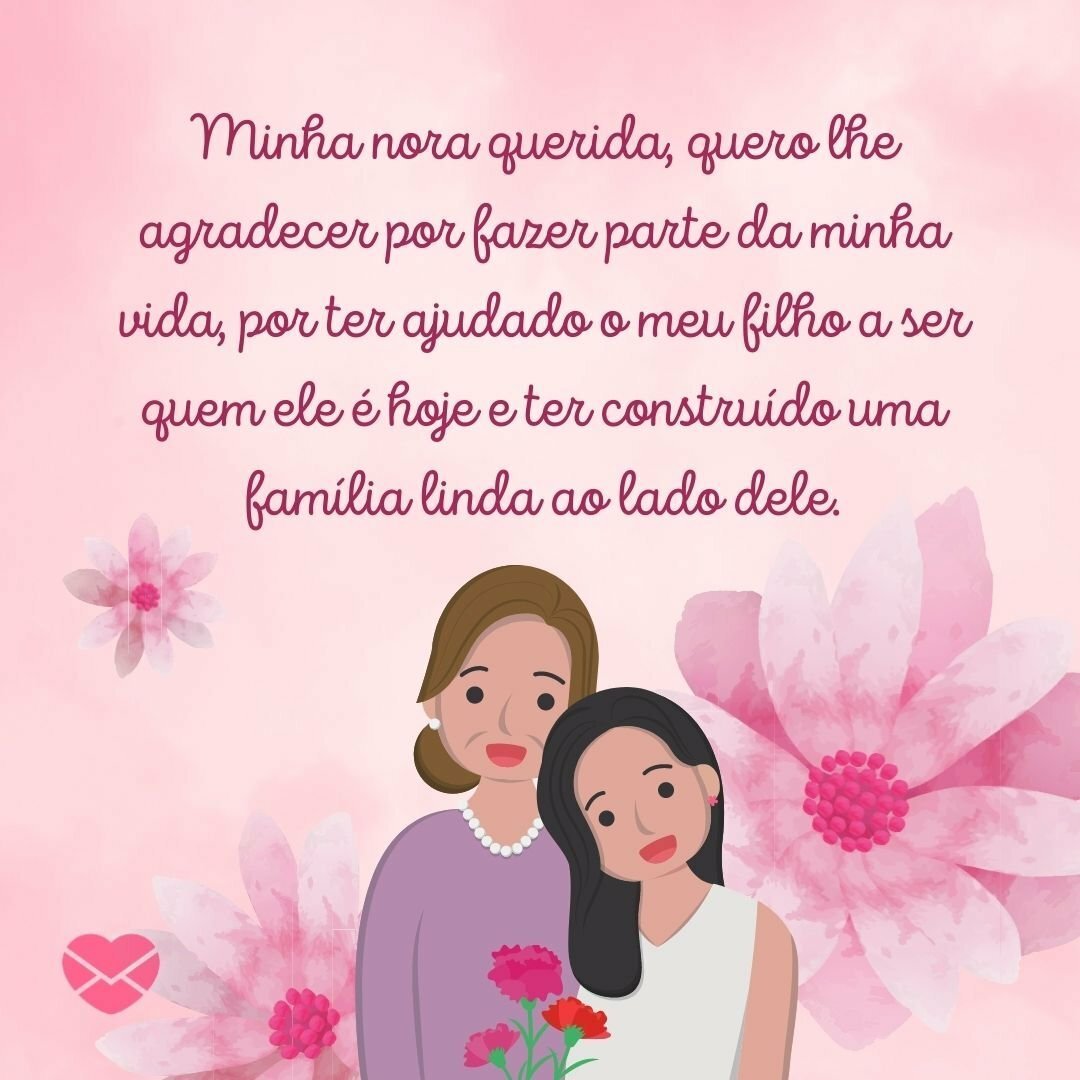 mensagem de sogra para nora curta