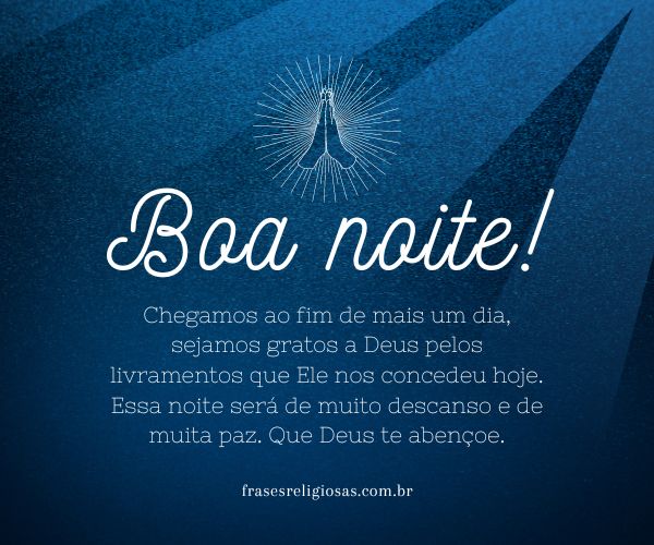 mensagens de boa noite com deus para inspirar