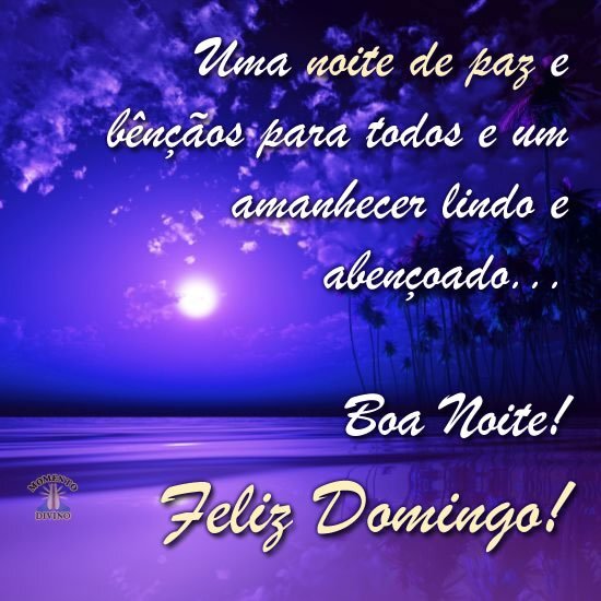 mensagens de boa noite domingo para amigos