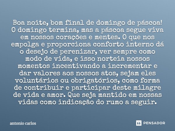 mensagens de boa noite domingo com imagens