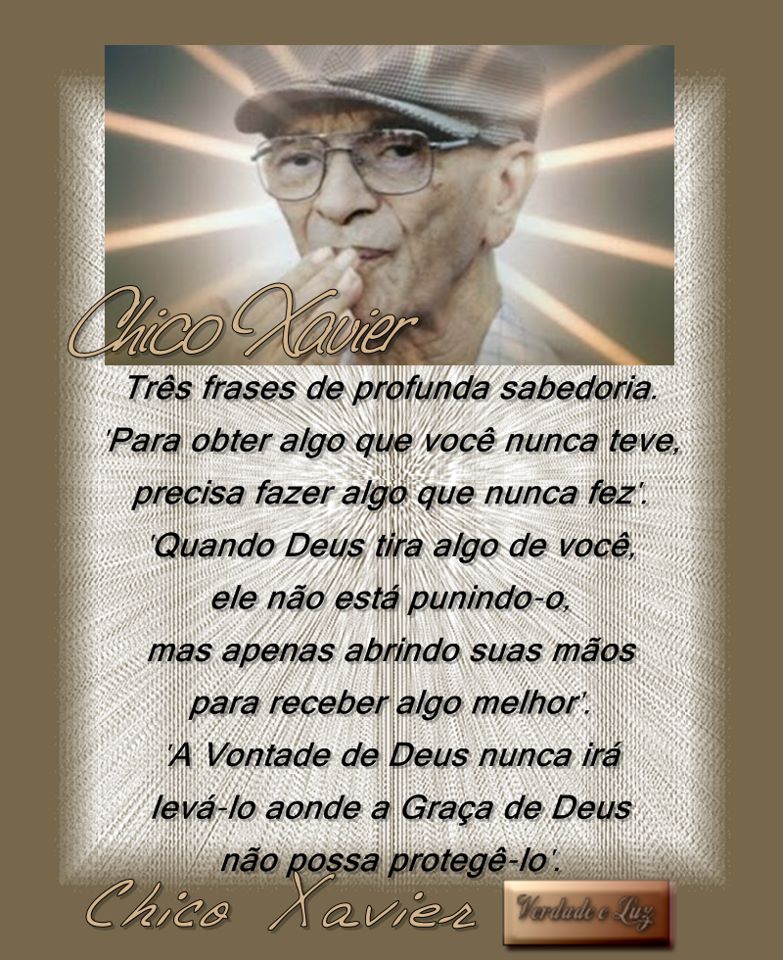 reflexões de Chico Xavier para recomeçar