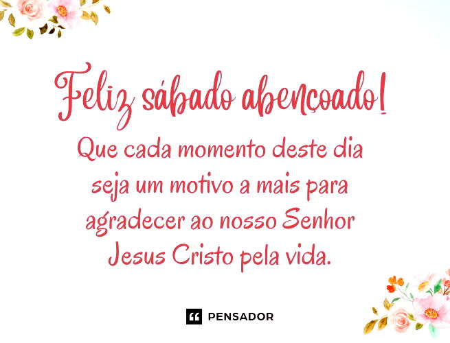 mensagens de sábado para amigos