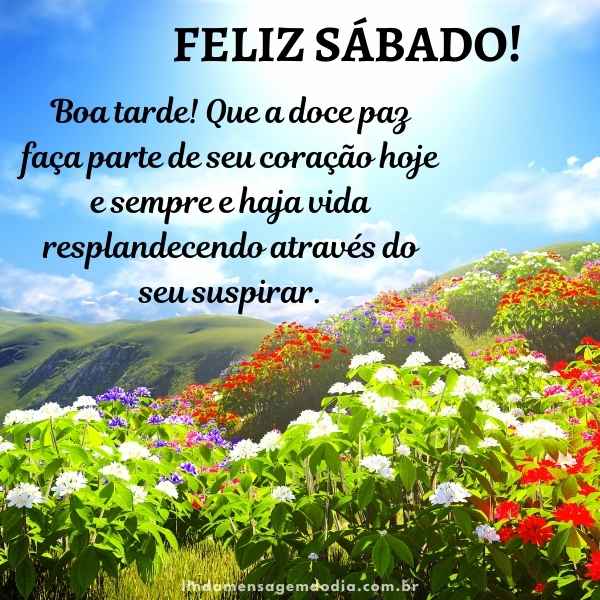 mensagens de sábado com Deus