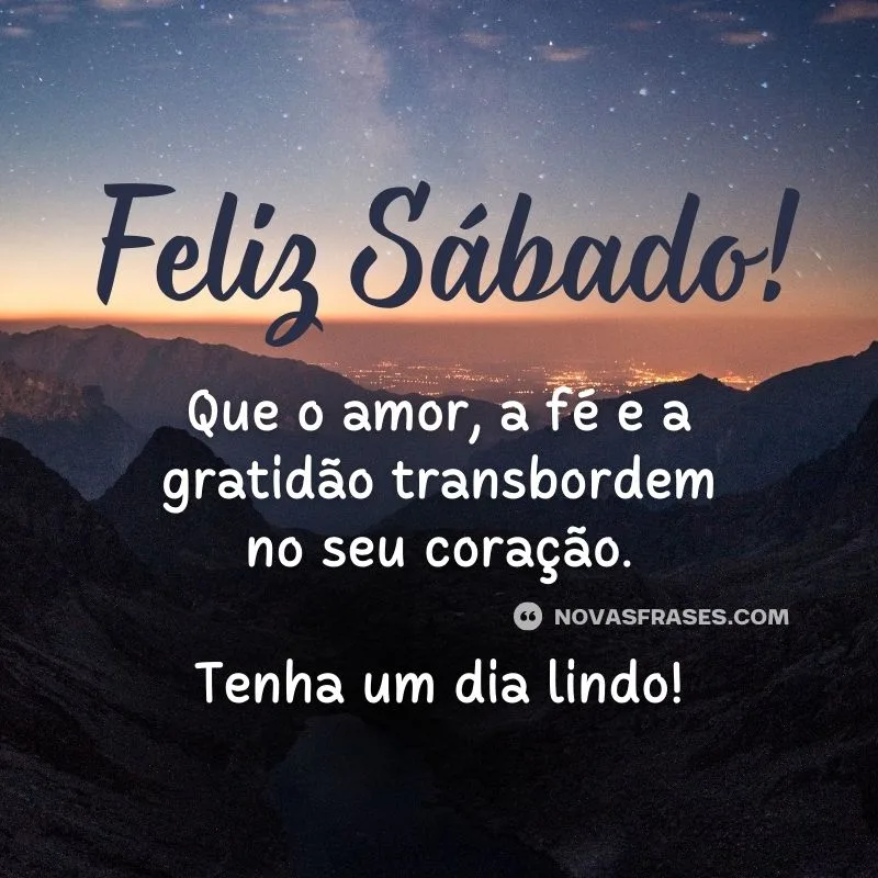 mensagens de sábado com Deus