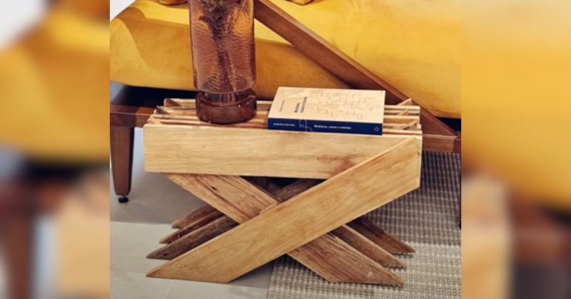 mesa de centro de pallet