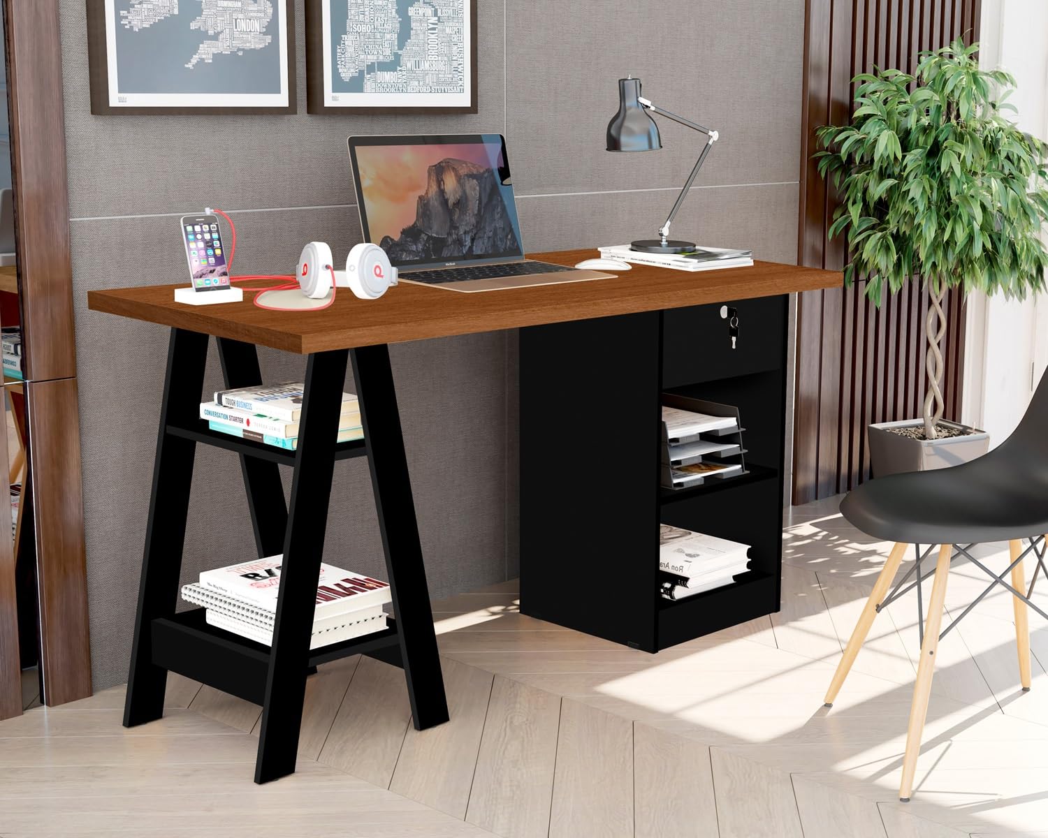 mesa de escritorio cavalete