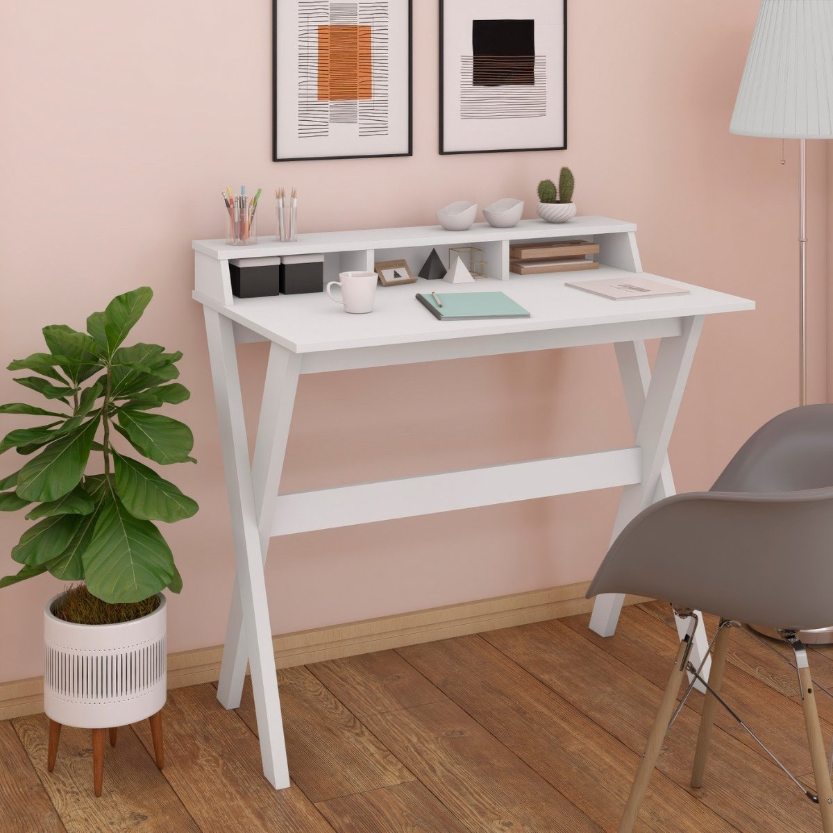 mesa de escritorio cavalete