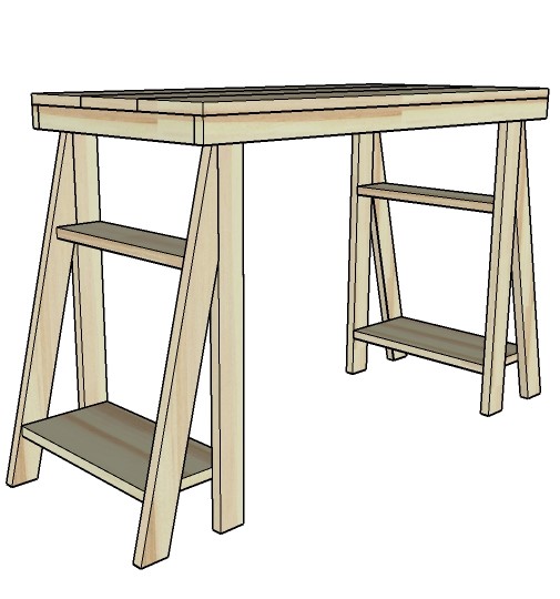 mesa de escritorio cavalete