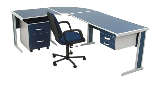 mesa em l de madeira