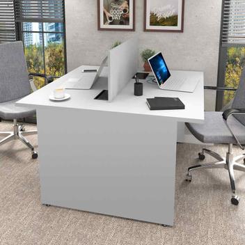 Design Industrial em Mesas Duplas: Durabilidade e Estilo para Seu Escritório