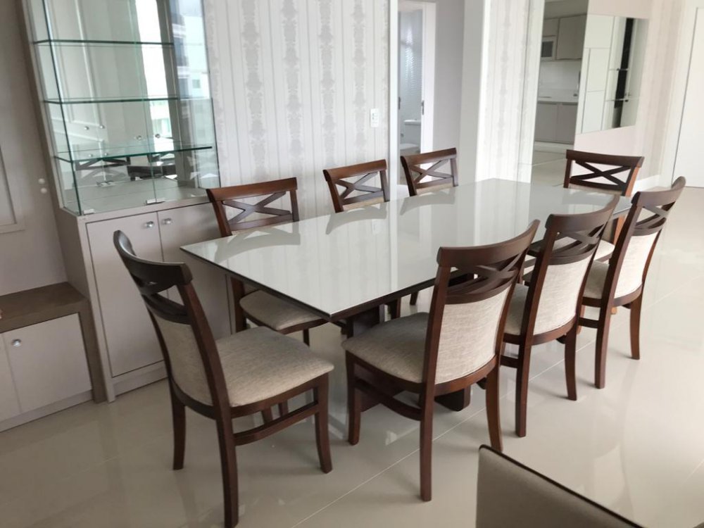 mesa de jantar 8 lugares moderna