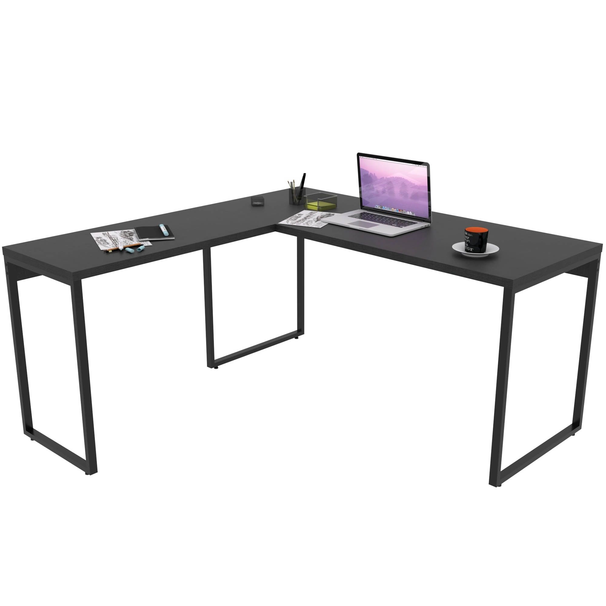 Mesa em L para home office