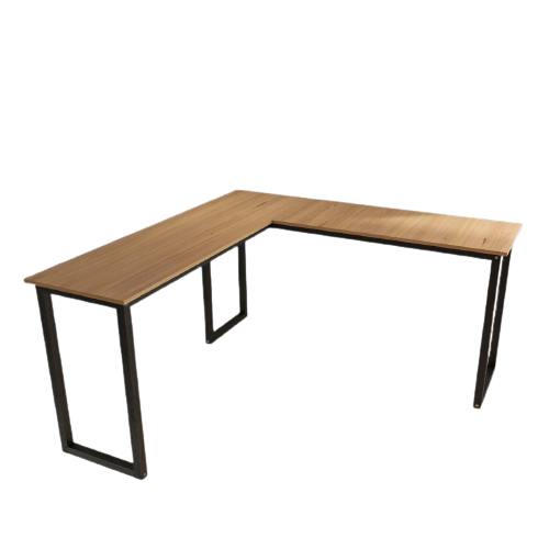 Mesa em L com espaço para dois monitores