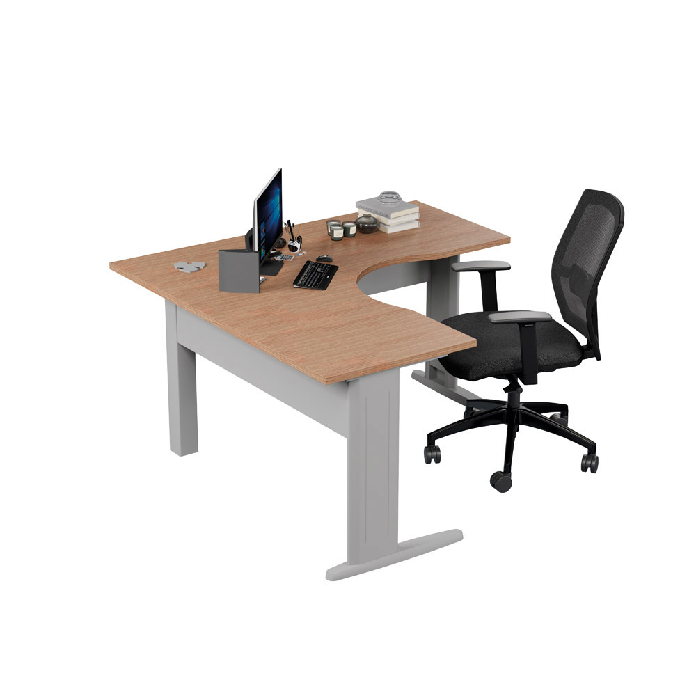 Guia completo de ergonomia para mesas de escritório em L