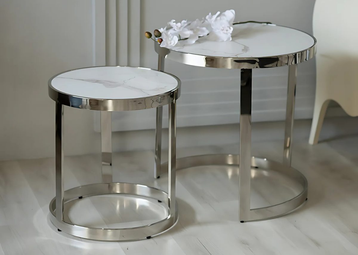 mesa lateral industrial com gaveta