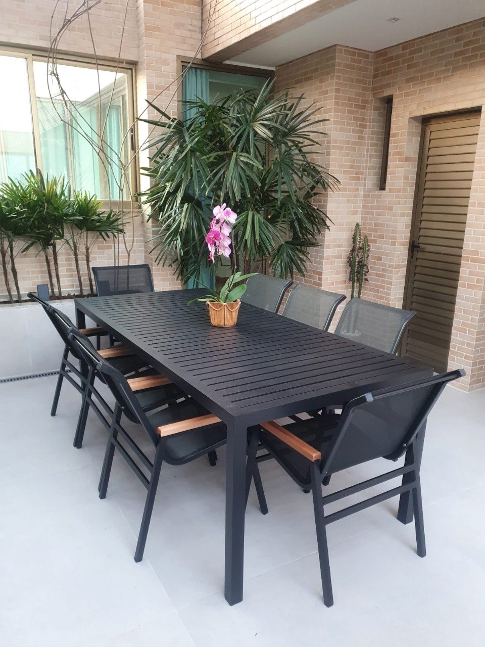 Mesa para área gourmet retangular